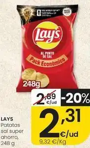 Eroski Lay's - patatas sal super ahorro oferta