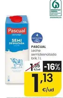 Eroski Pascual - leche semidesnatada oferta