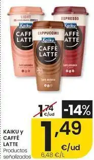 Eroski Kaiku - y caffe latte oferta