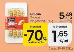 Eroski Krissia - gyozas langostino oferta