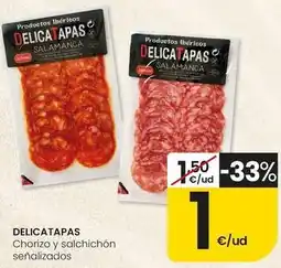 Eroski Delicatapas - chorizo y salchichon oferta