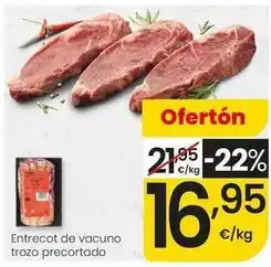 Eroski Entrecot de vacuno trozo precortado oferta