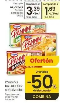 Eroski Dr oetker - pannini barbacoa oferta