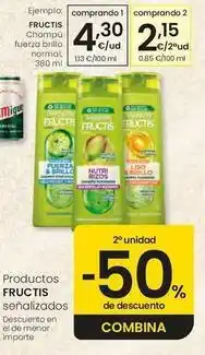 Eroski Fructis - champu fuerza brillo normal oferta
