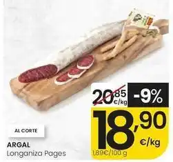 Eroski Argal - longaniza pages oferta
