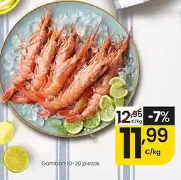 Eroski Gambon 10-20 piezas oferta