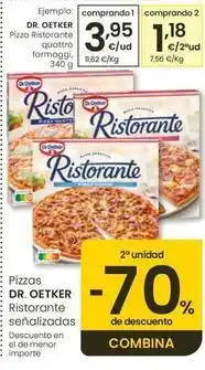 Eroski Dr oetker - pizza ristorante quattro formaggi oferta