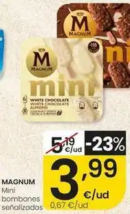 Eroski Magnum - mini bombones senalizados oferta