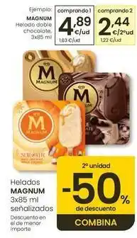 Eroski Magnum - helado doble chocolate oferta
