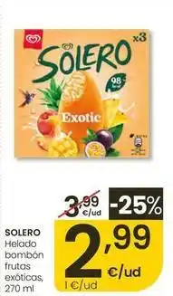 Eroski Solero - helado bombon frutas exóticas oferta