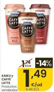 Eroski Kaiku - caffe latte oferta