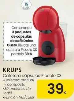 Eroski Krups - cafetera capsulas piccolo xs oferta
