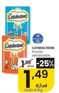Eroski Catisfactions - snacks señalizados oferta