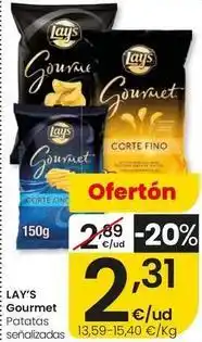 Eroski Lay's - gourmet patatas senalizadas oferta
