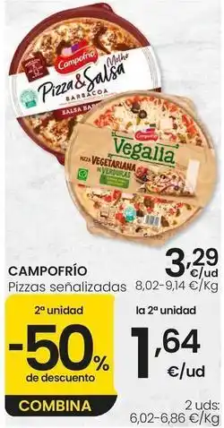Eroski Campofrío - pizzas senalizadas oferta