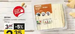 Eroski Eroski - queso curado cortado oferta