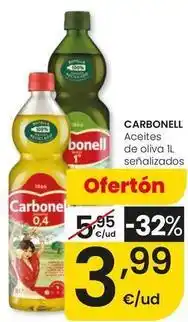 Eroski Carbonell - aceites de oliva señalizados oferta