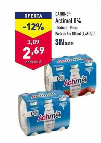 ALDI Danone Actimel 0% oferta