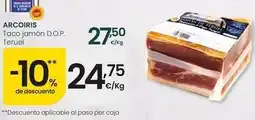Eroski Arco iris - taco jamón d.o.p. teruel oferta