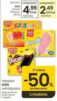 Eroski Kids - helado dracuja oferta