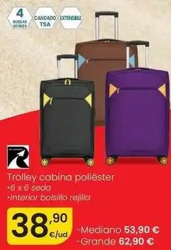 Eroski Trolley cabina poliéster oferta