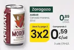 Eroski Ambar - cerveza morena oferta