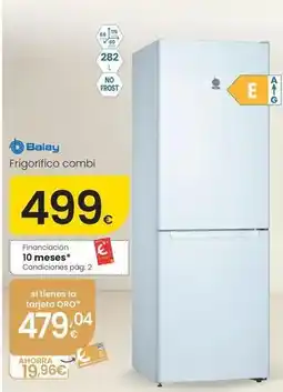 Eroski Balay - frigorífico combi oferta