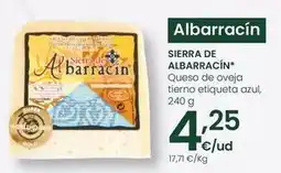 Eroski Sierra de albarracín - queso de oveja tierno etiqueta azul oferta