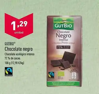 ALDI Gutbio Chocolate Negro oferta