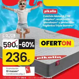 Eroski Pikolin - adaptex colchon maren 2.0 hr oferta