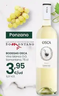 Eroski Bodegas osca - vino blanco d.o. somontano oferta