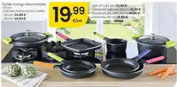 Eroski Sarten mango desmantable color kiwi oferta