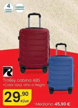 Eroski Trolley cabina abs oferta