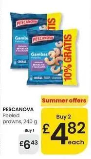 Eroski Pescanova - peeled prawns oferta
