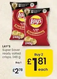 Eroski Lay's - super saver ready salted crisps oferta