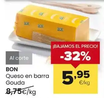 Autoservicios Familia Bon - queso en barra gouda oferta