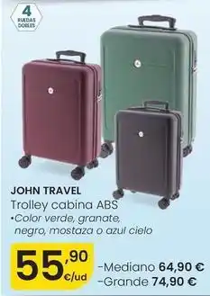Eroski John travel - trolley cabina abs oferta