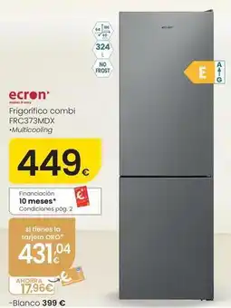 Eroski Ecron - frigorifico combi frc373mdx oferta