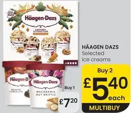 Eroski Häagen-dazs - selected ice creams oferta