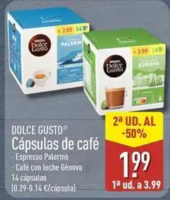 ALDI Dolce gusto - capsulas de cafe espresso palermo oferta
