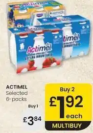 Eroski Actimel - selected 6-packs oferta