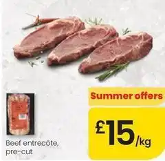 Eroski Beef entrecote, pre-cut oferta