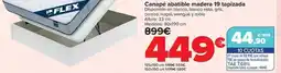 Carrefour Flex - canapé abatible madera 19 tapizada oferta