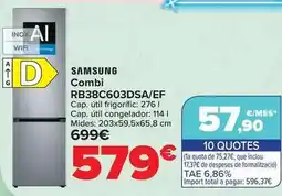 Carrefour Samsung - combi rb38c603dsa/ef oferta