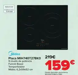 Carrefour Midea - placa mih740t278ko oferta