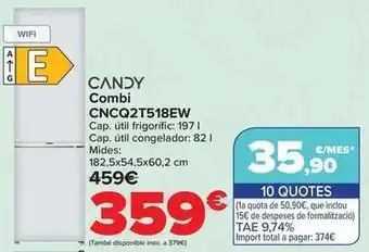 Candy - combi cncq2t518ew
