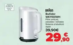 Carrefour Braun - hervidor wk1100wh oferta