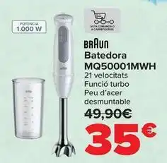 Carrefour Braun - batidora mq50001mwh oferta