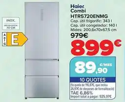 Carrefour Haier - combi htr5720enmg oferta