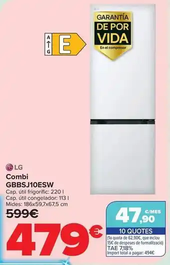Lg - combi gbbsj10esw